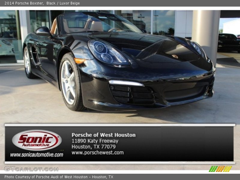 Black / Luxor Beige 2014 Porsche Boxster