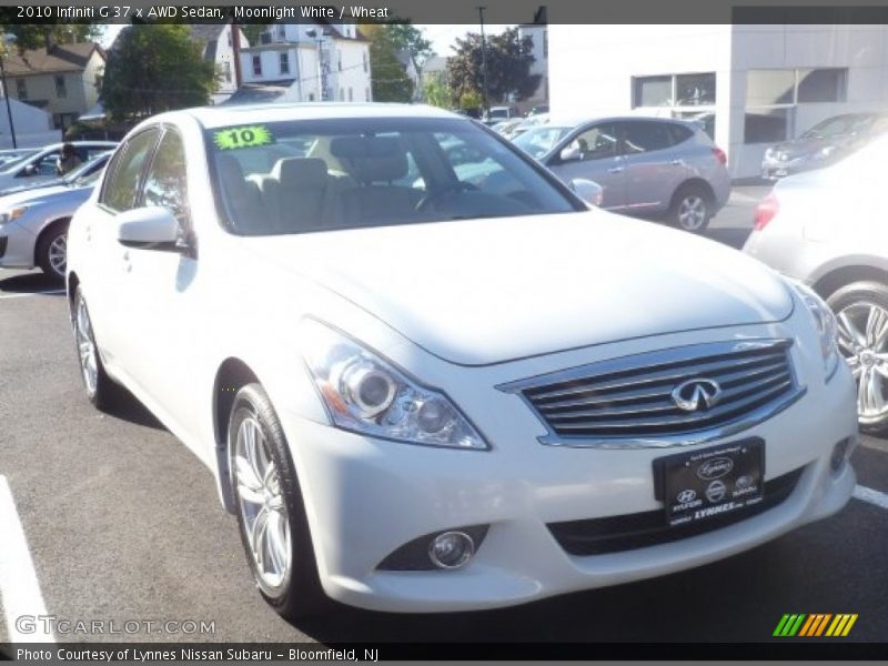Moonlight White / Wheat 2010 Infiniti G 37 x AWD Sedan