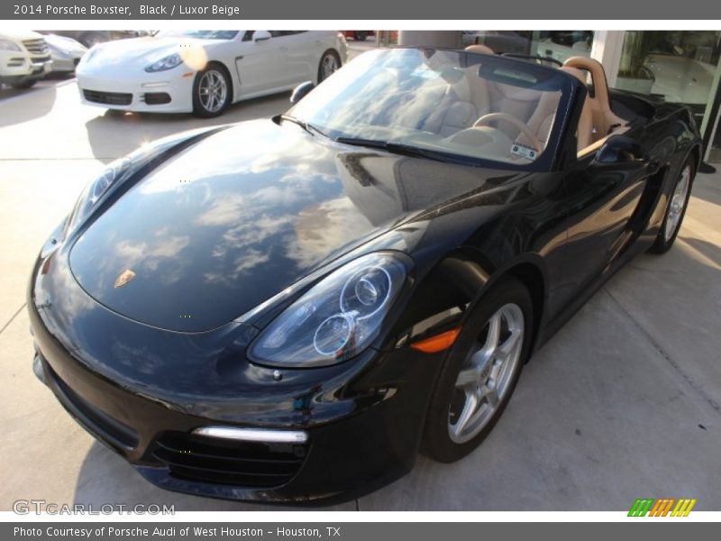 Black / Luxor Beige 2014 Porsche Boxster