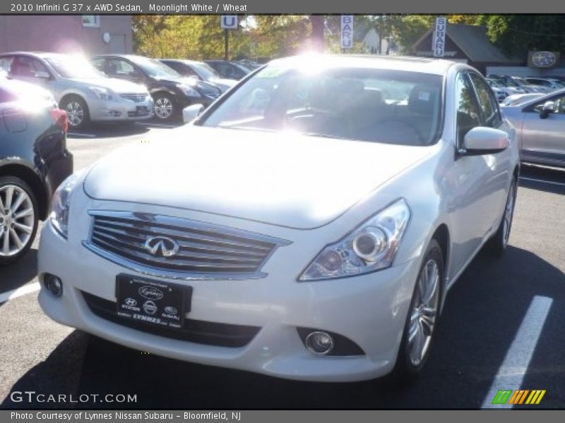 Moonlight White / Wheat 2010 Infiniti G 37 x AWD Sedan