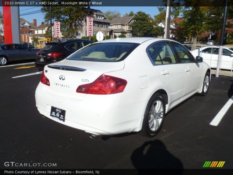 Moonlight White / Wheat 2010 Infiniti G 37 x AWD Sedan