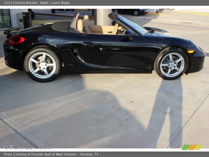 Black / Luxor Beige 2014 Porsche Boxster
