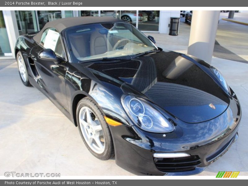 Black / Luxor Beige 2014 Porsche Boxster