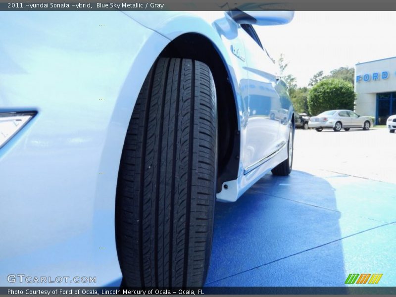 Blue Sky Metallic / Gray 2011 Hyundai Sonata Hybrid