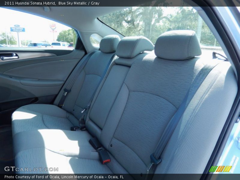 Blue Sky Metallic / Gray 2011 Hyundai Sonata Hybrid