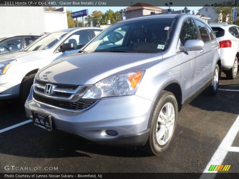 Glacier Blue Metallic / Gray 2011 Honda CR-V EX-L 4WD