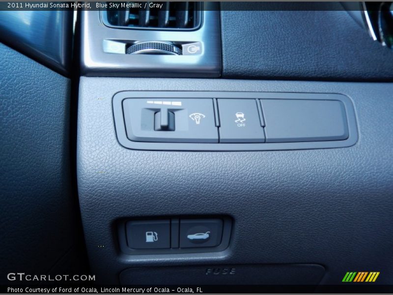 Blue Sky Metallic / Gray 2011 Hyundai Sonata Hybrid