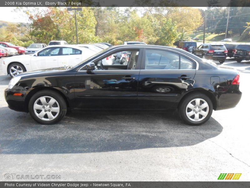 Ebony Black / Beige 2008 Kia Optima LX