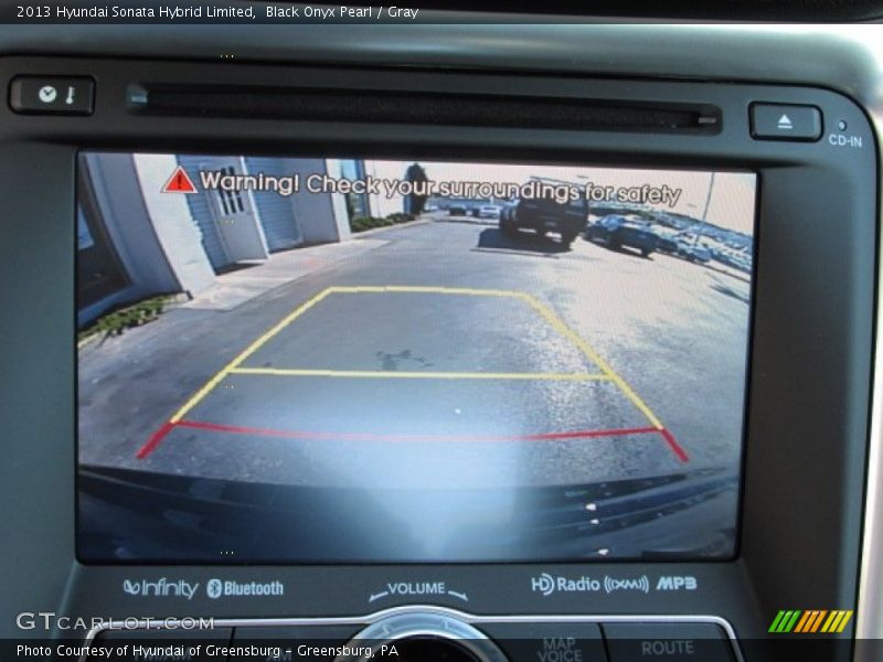 Black Onyx Pearl / Gray 2013 Hyundai Sonata Hybrid Limited
