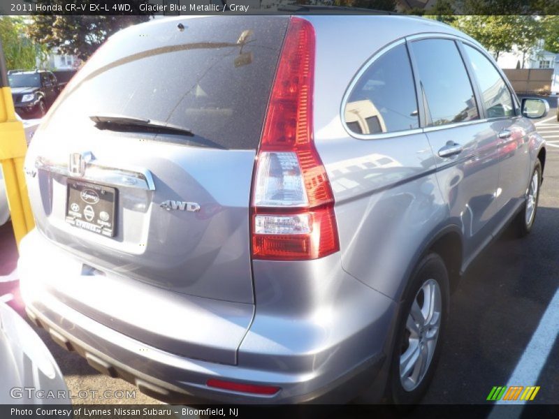 Glacier Blue Metallic / Gray 2011 Honda CR-V EX-L 4WD