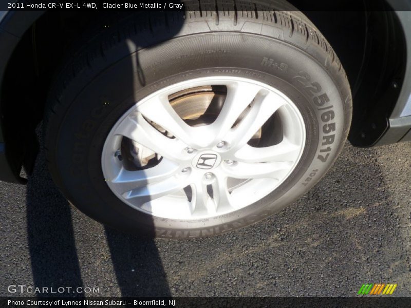 Glacier Blue Metallic / Gray 2011 Honda CR-V EX-L 4WD