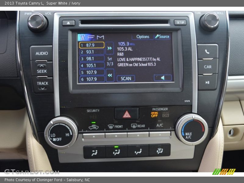 Super White / Ivory 2013 Toyota Camry L