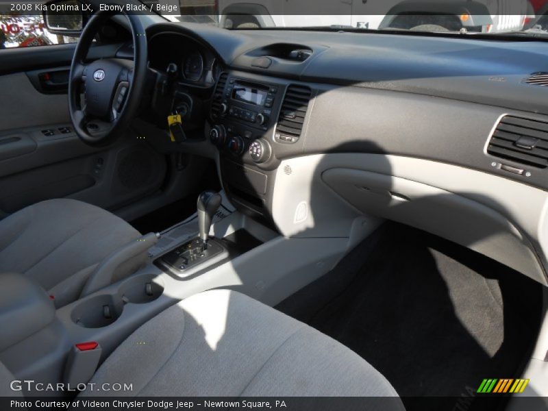 Ebony Black / Beige 2008 Kia Optima LX