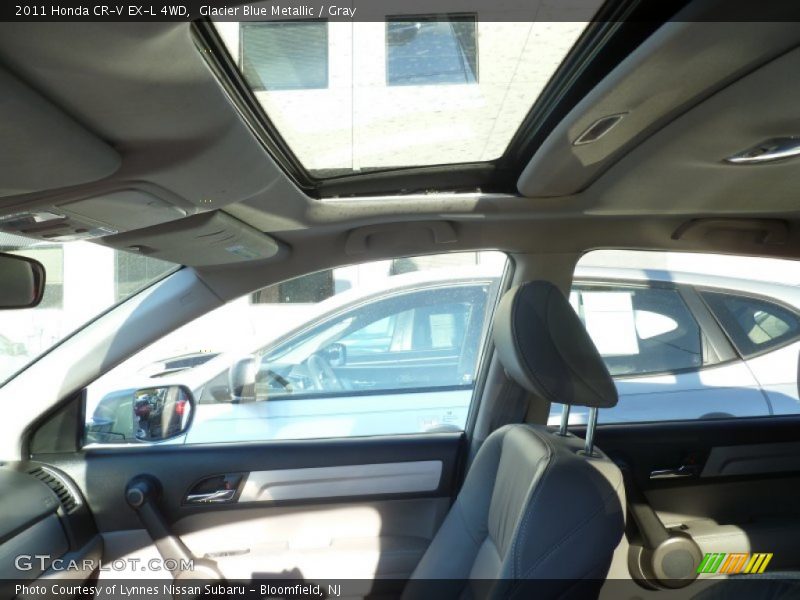 Glacier Blue Metallic / Gray 2011 Honda CR-V EX-L 4WD