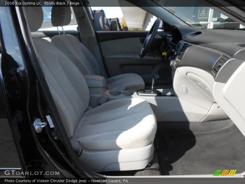 Ebony Black / Beige 2008 Kia Optima LX