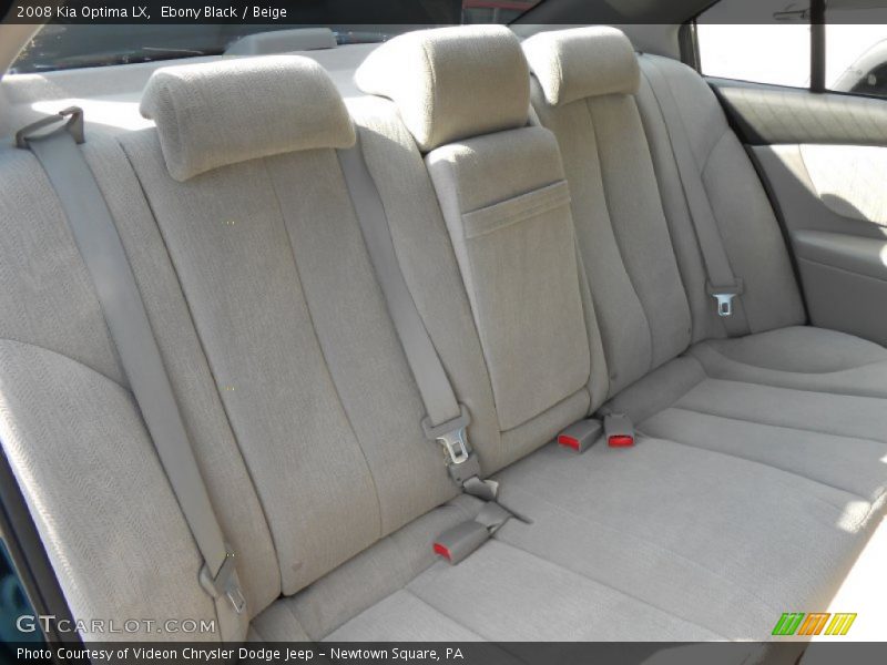 Ebony Black / Beige 2008 Kia Optima LX
