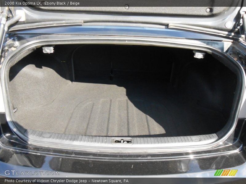 Ebony Black / Beige 2008 Kia Optima LX