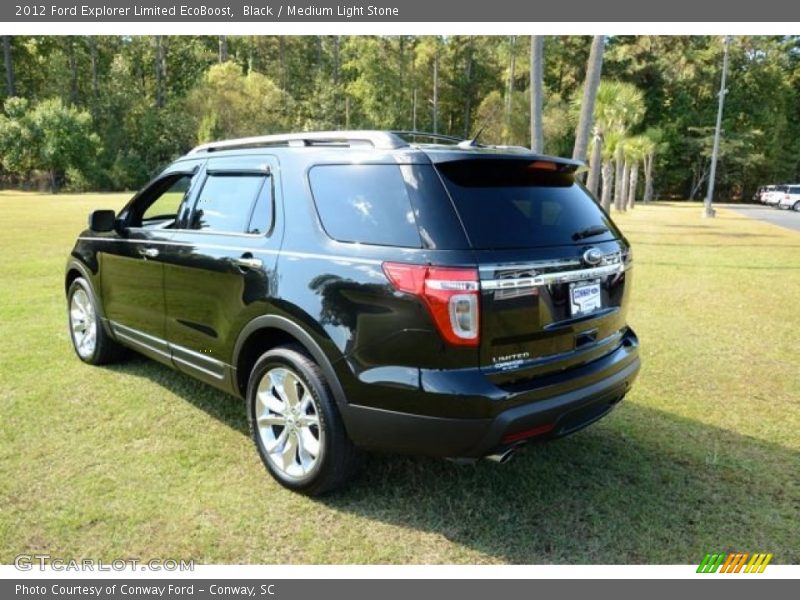 Black / Medium Light Stone 2012 Ford Explorer Limited EcoBoost