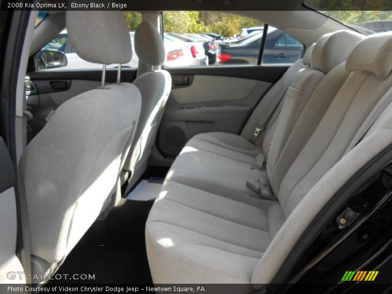 Ebony Black / Beige 2008 Kia Optima LX