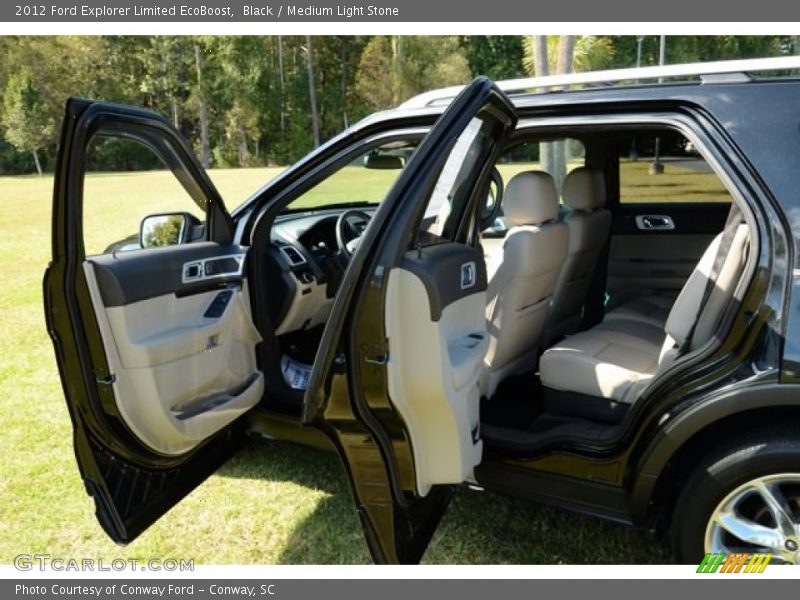 Black / Medium Light Stone 2012 Ford Explorer Limited EcoBoost