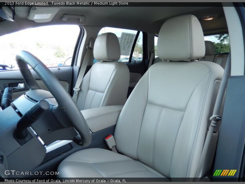 Tuxedo Black Metallic / Medium Light Stone 2013 Ford Edge Limited