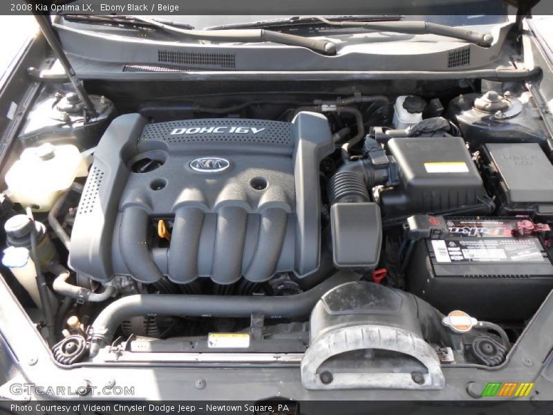 Ebony Black / Beige 2008 Kia Optima LX