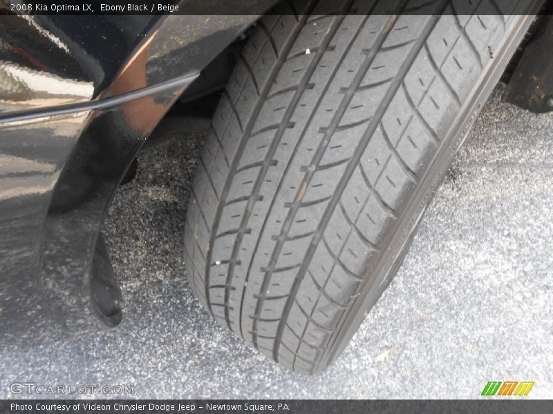 Ebony Black / Beige 2008 Kia Optima LX