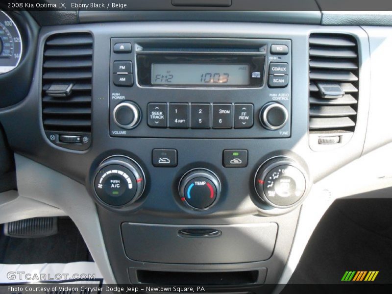Ebony Black / Beige 2008 Kia Optima LX