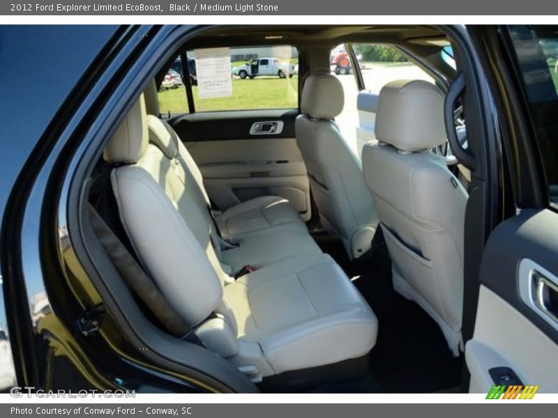 Black / Medium Light Stone 2012 Ford Explorer Limited EcoBoost