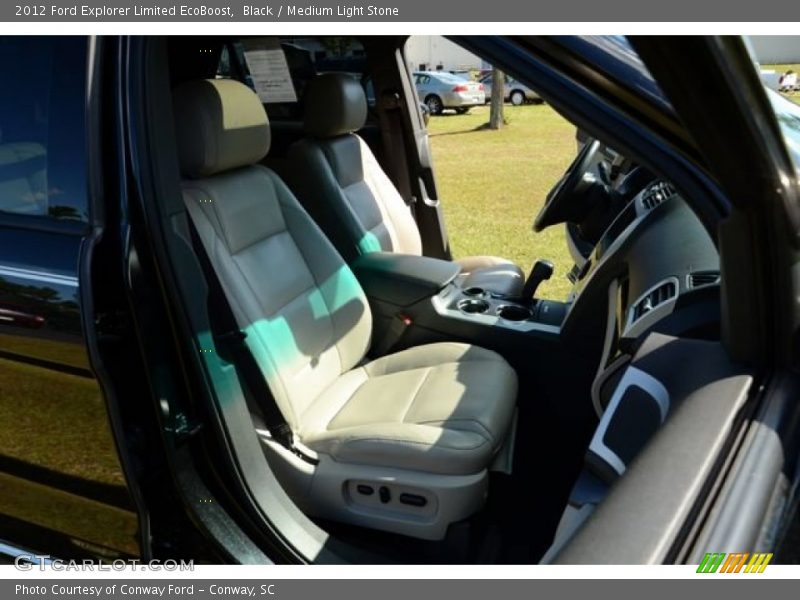 Black / Medium Light Stone 2012 Ford Explorer Limited EcoBoost
