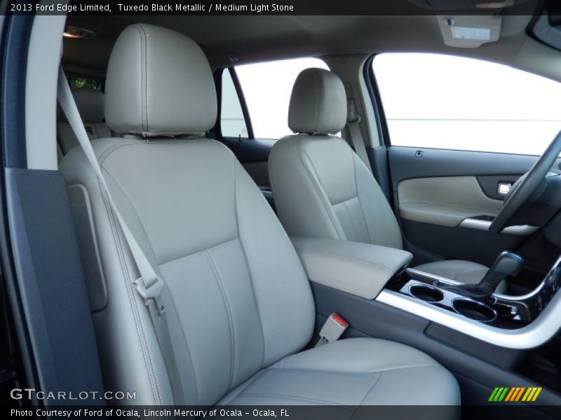 Tuxedo Black Metallic / Medium Light Stone 2013 Ford Edge Limited