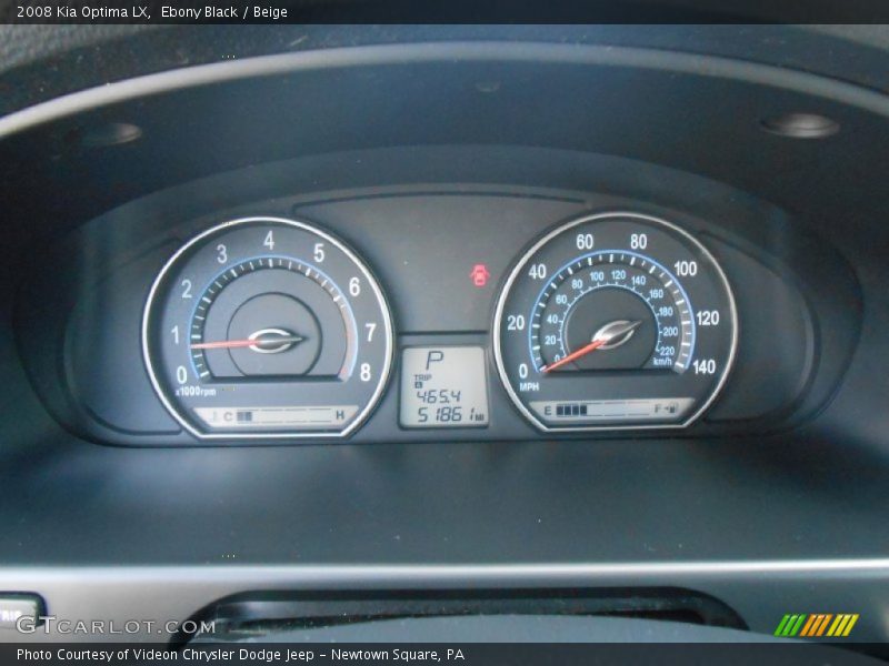 Ebony Black / Beige 2008 Kia Optima LX