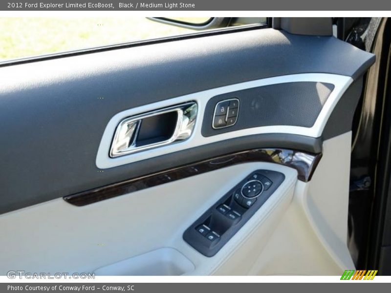 Black / Medium Light Stone 2012 Ford Explorer Limited EcoBoost