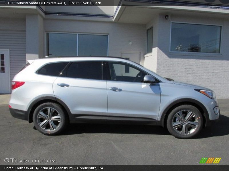 Circuit Silver / Black 2013 Hyundai Santa Fe Limited AWD