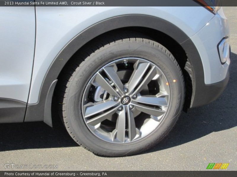Circuit Silver / Black 2013 Hyundai Santa Fe Limited AWD