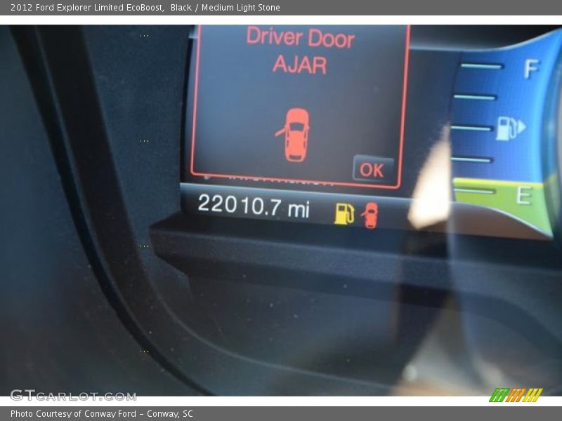 Black / Medium Light Stone 2012 Ford Explorer Limited EcoBoost