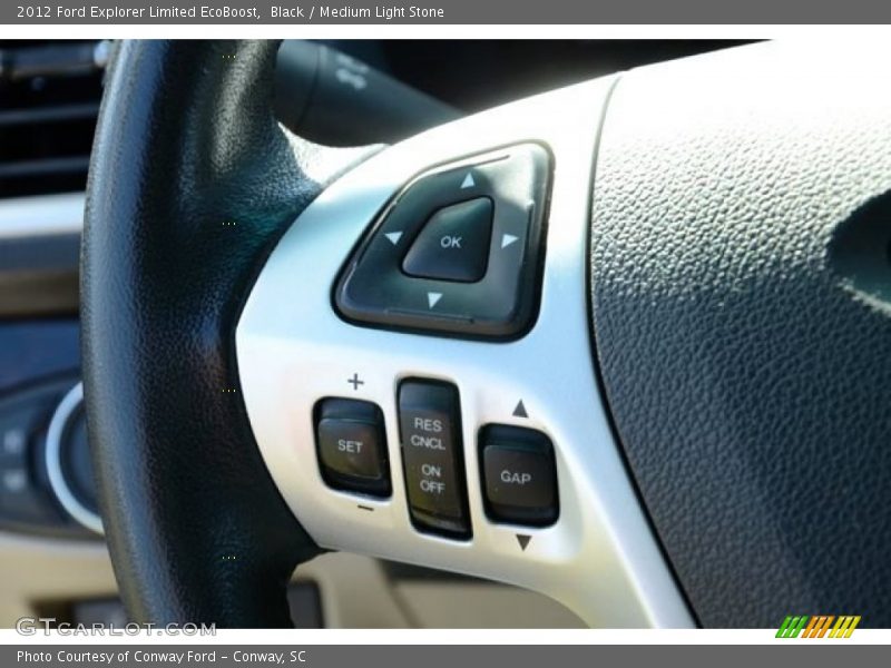 Black / Medium Light Stone 2012 Ford Explorer Limited EcoBoost