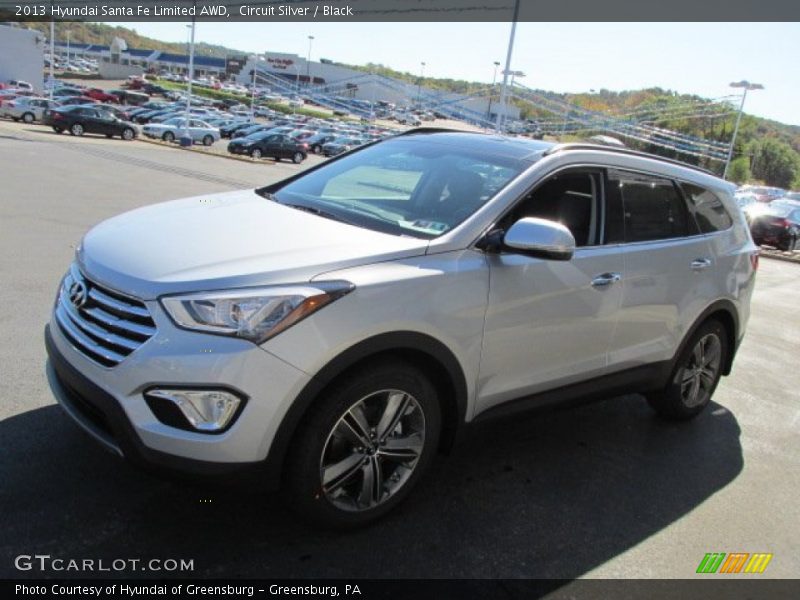 Circuit Silver / Black 2013 Hyundai Santa Fe Limited AWD