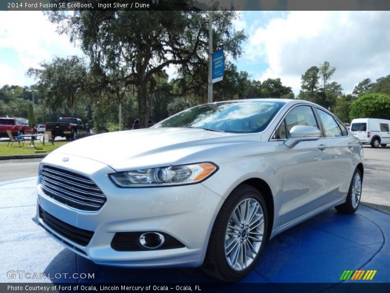 Ingot Silver / Dune 2014 Ford Fusion SE EcoBoost