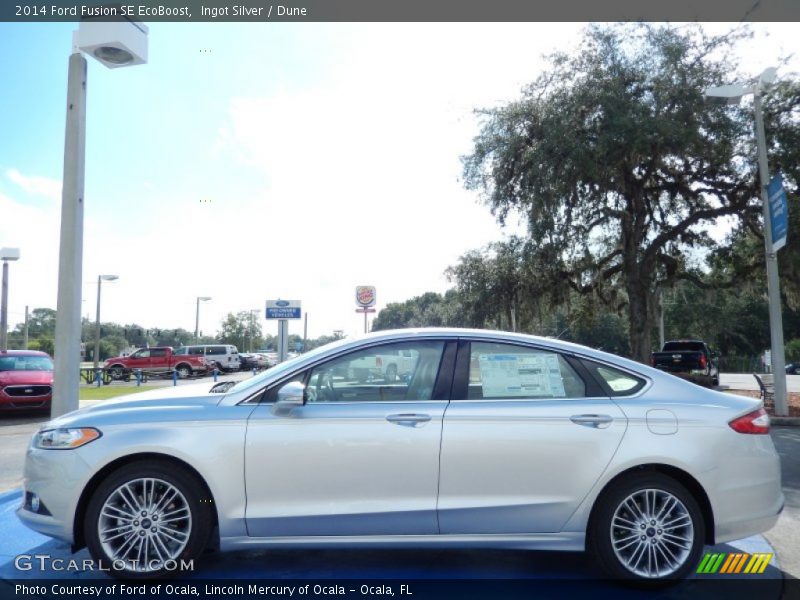 Ingot Silver / Dune 2014 Ford Fusion SE EcoBoost