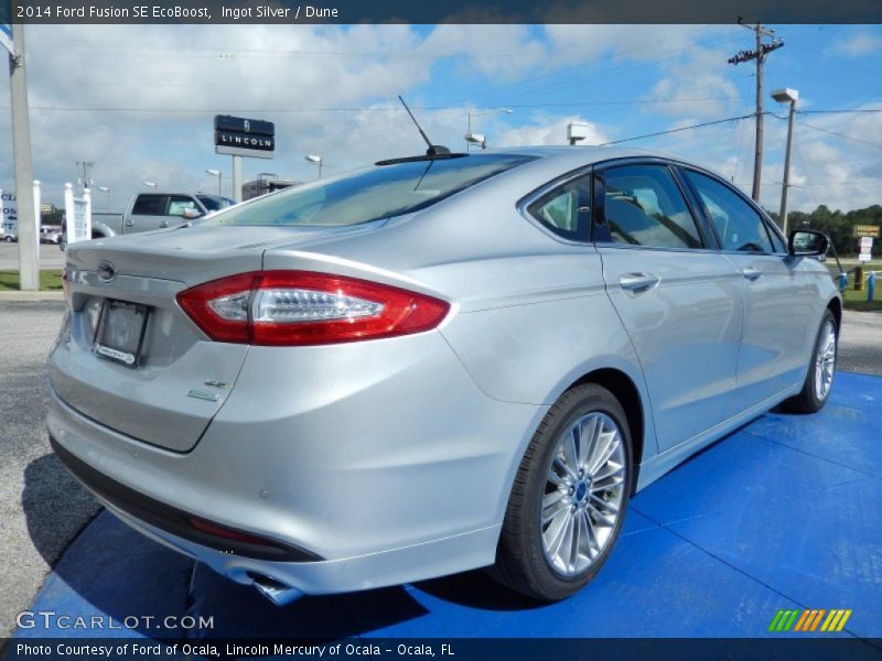 Ingot Silver / Dune 2014 Ford Fusion SE EcoBoost