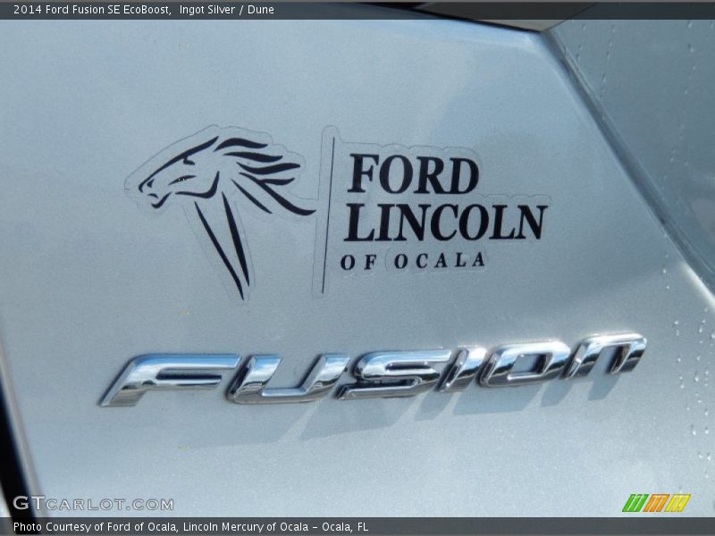 Ingot Silver / Dune 2014 Ford Fusion SE EcoBoost