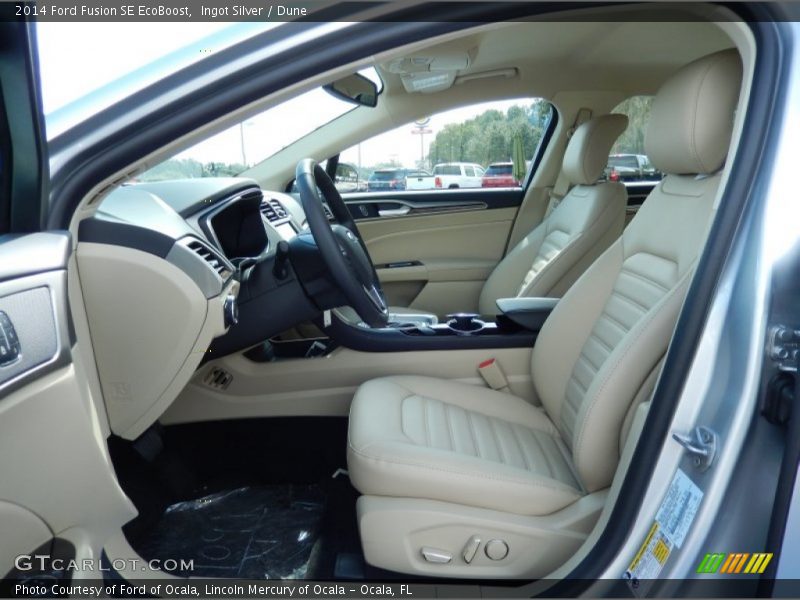 Ingot Silver / Dune 2014 Ford Fusion SE EcoBoost