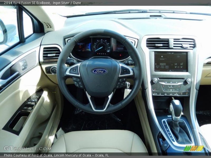 Ingot Silver / Dune 2014 Ford Fusion SE EcoBoost