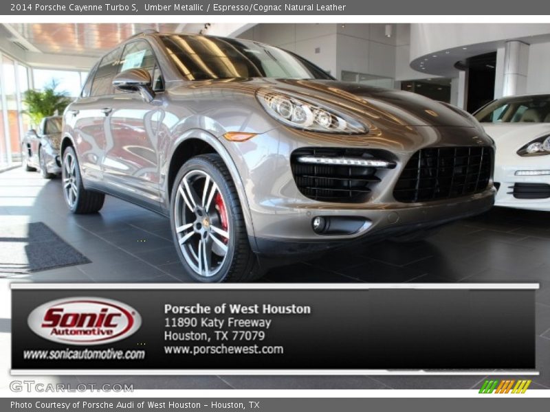 Umber Metallic / Espresso/Cognac Natural Leather 2014 Porsche Cayenne Turbo S