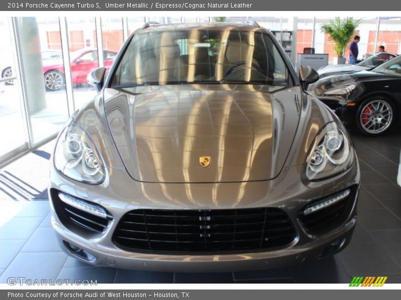 Umber Metallic / Espresso/Cognac Natural Leather 2014 Porsche Cayenne Turbo S