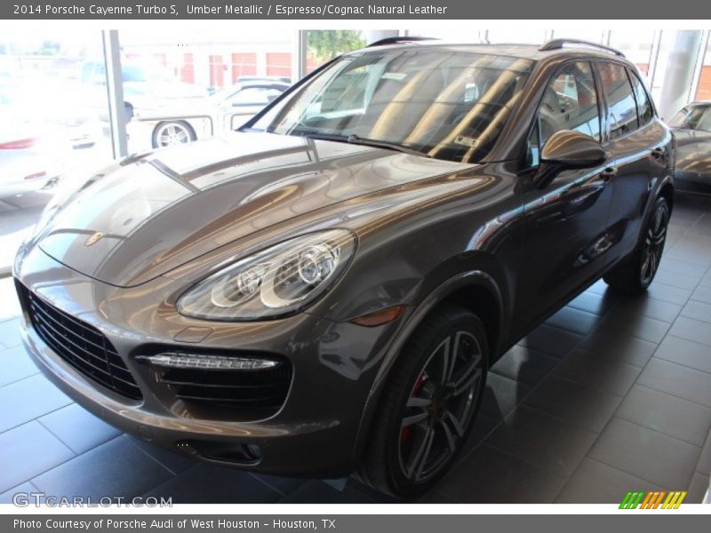 Umber Metallic / Espresso/Cognac Natural Leather 2014 Porsche Cayenne Turbo S
