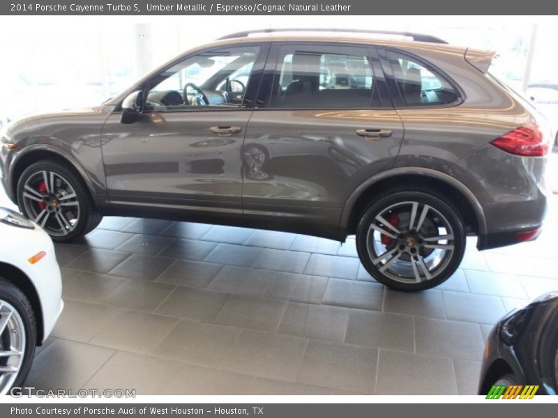 Umber Metallic / Espresso/Cognac Natural Leather 2014 Porsche Cayenne Turbo S