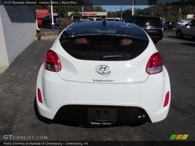 Century White / Black/Red 2013 Hyundai Veloster