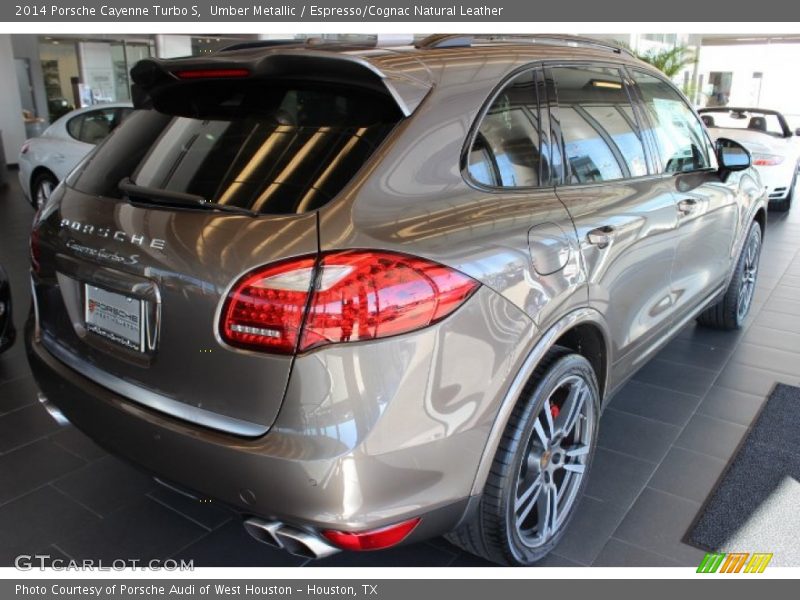 Umber Metallic / Espresso/Cognac Natural Leather 2014 Porsche Cayenne Turbo S